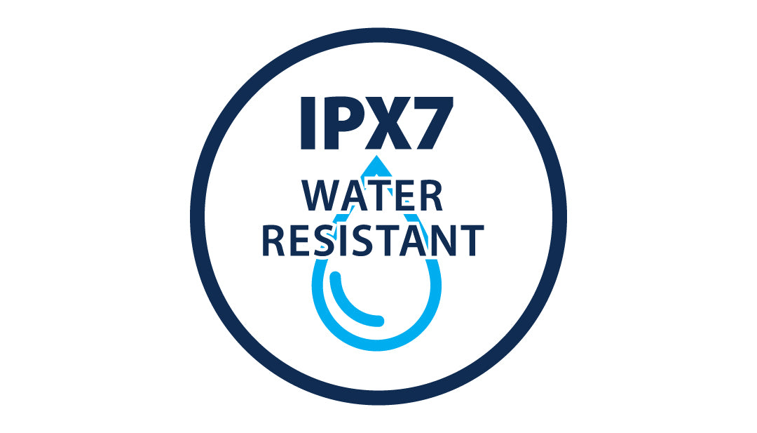 IPX7 rating technology logo.