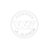 White W6v2 Logo Decal