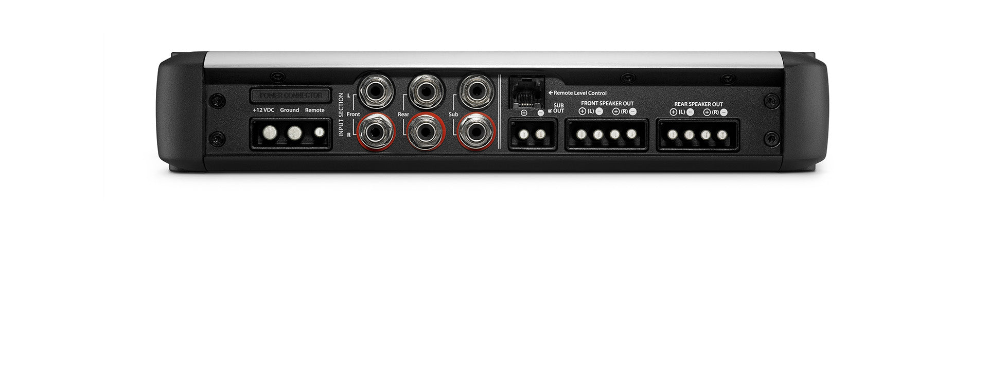 The input panel of a HD amplifier.