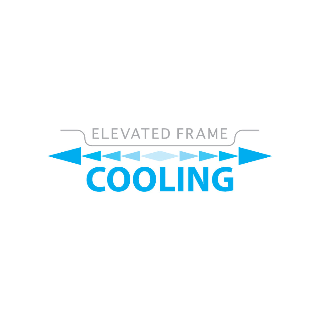 A logo of Elevated Frame Cooling Technology.