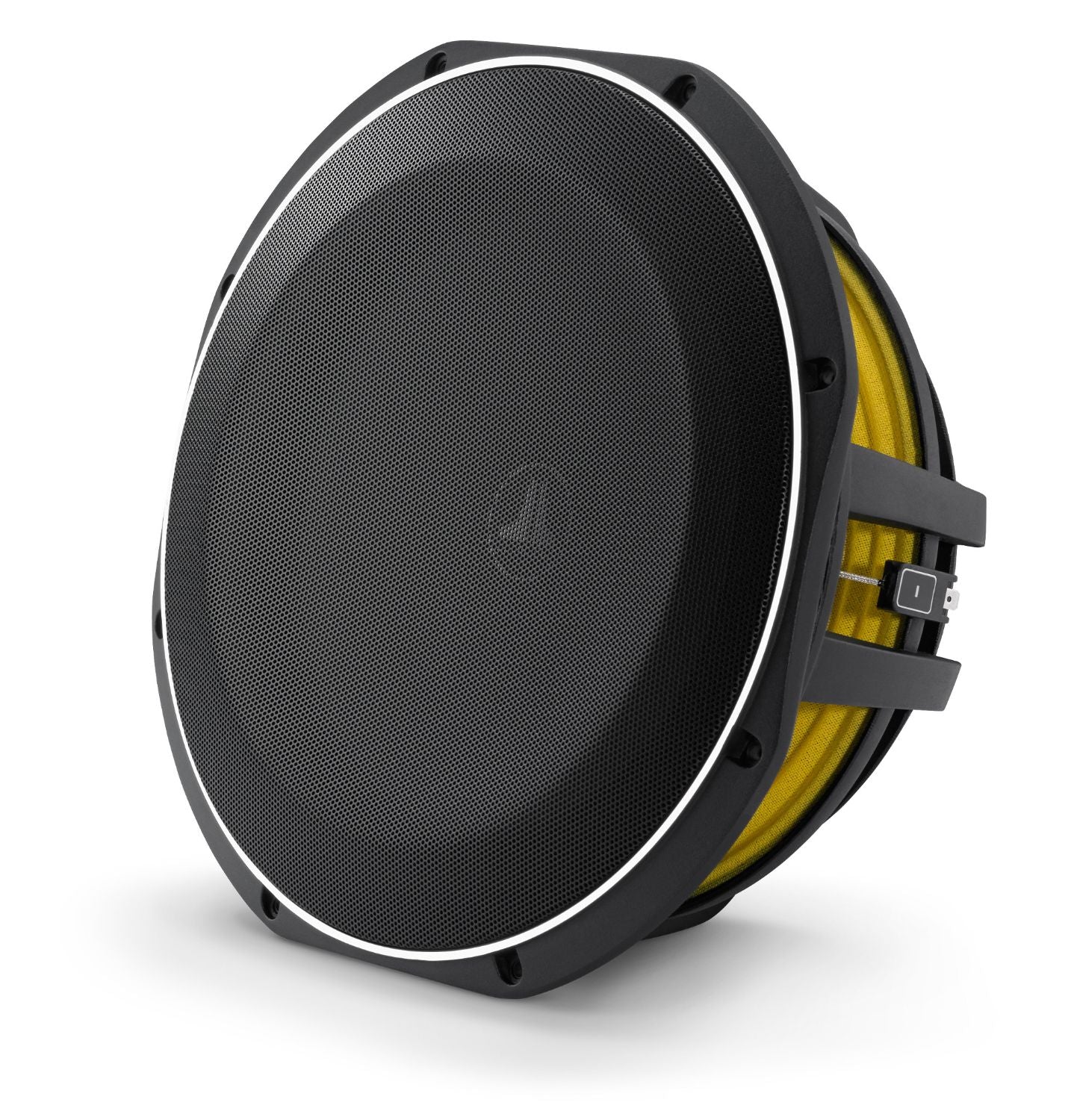 Front of 12TW1 Subwoofer Facing Left with Grille