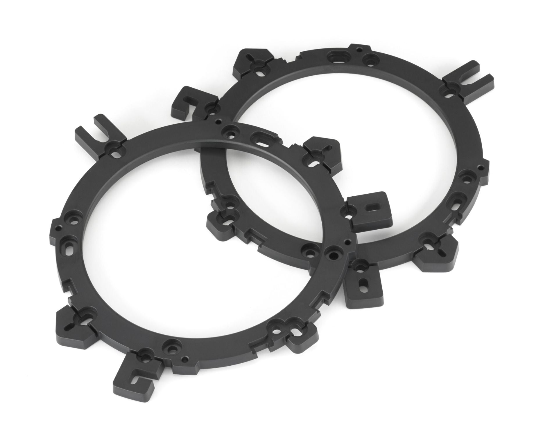 Pair of C1-650cw Component Woofer Mounting Rings Stacked