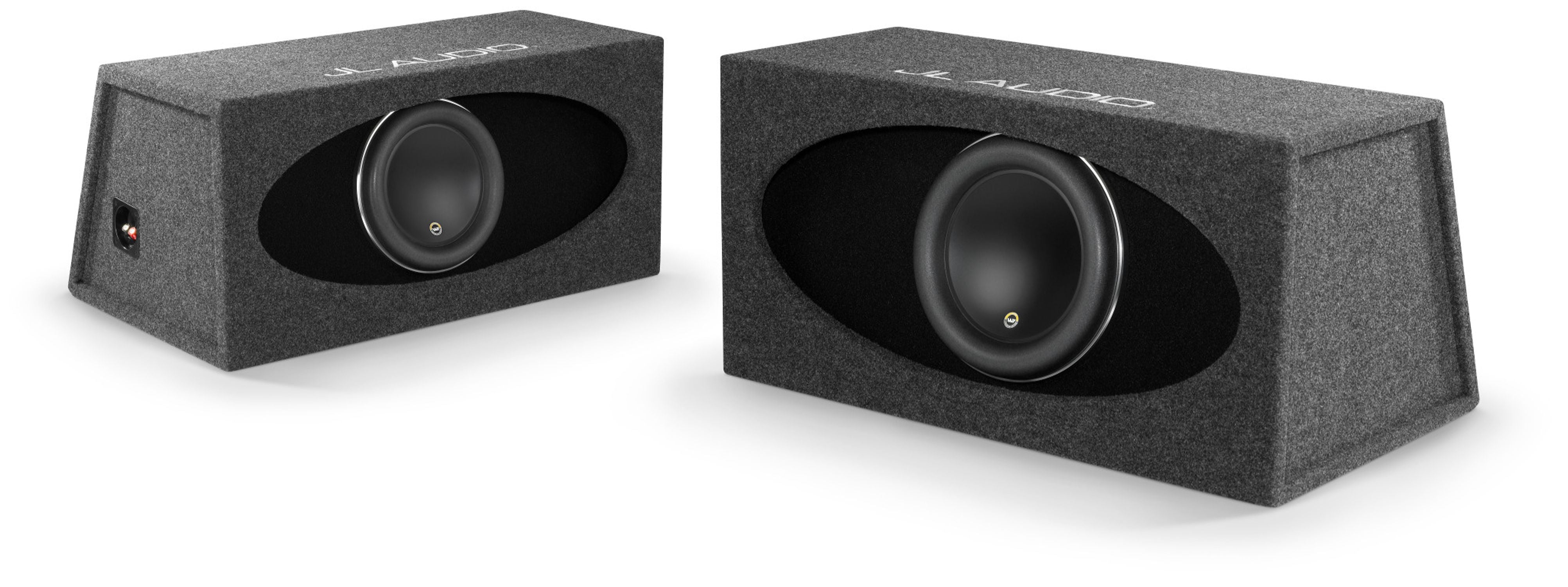HO112R-W7AE Enclosed Subwoofer Pair Showing Front and Rear