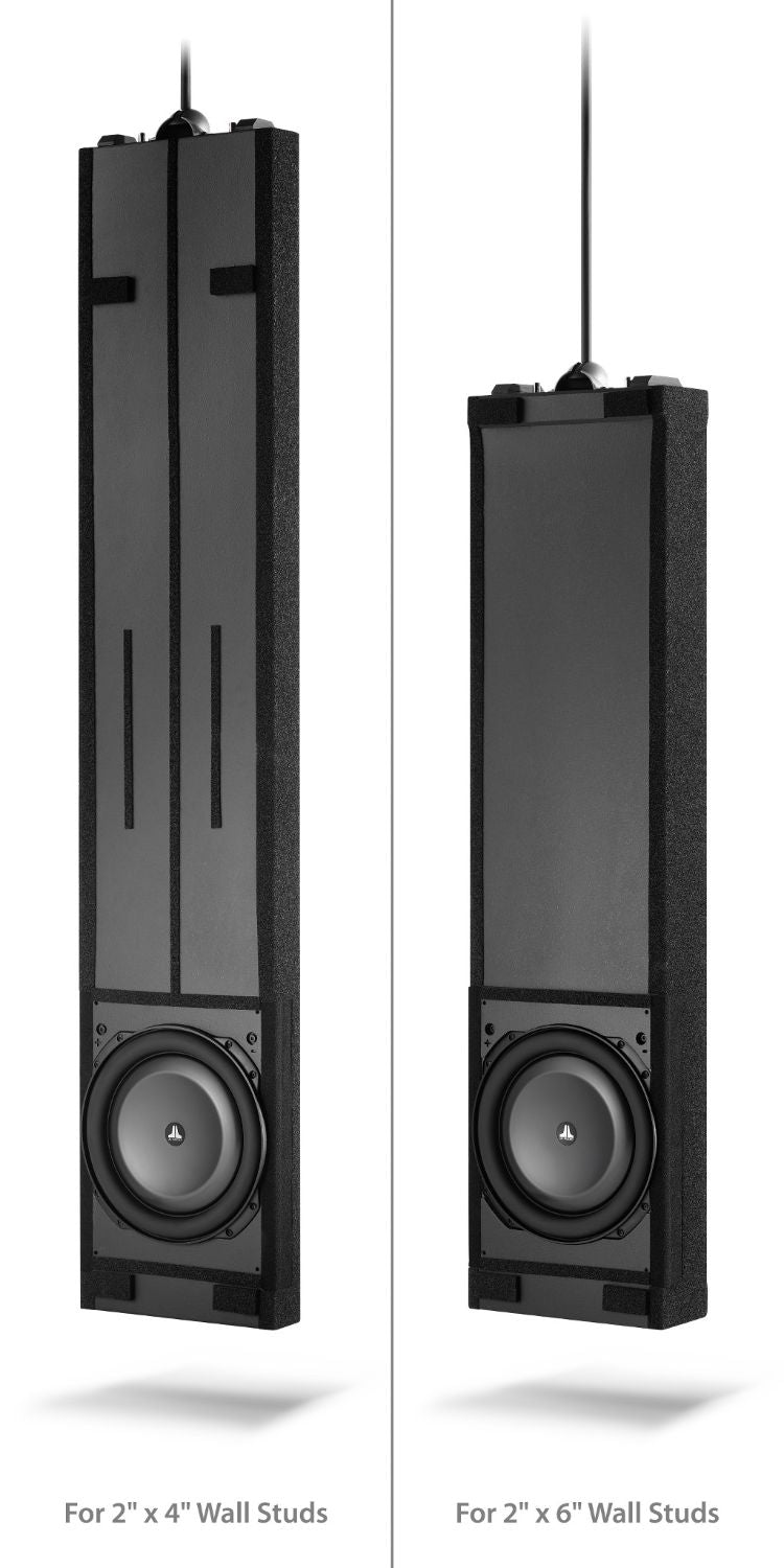 In-Wall Subwoofer Size Comparison of 2x4-inch and 2x6-inch Enclosures