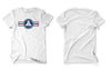White USA Badge Logo T-Shirt