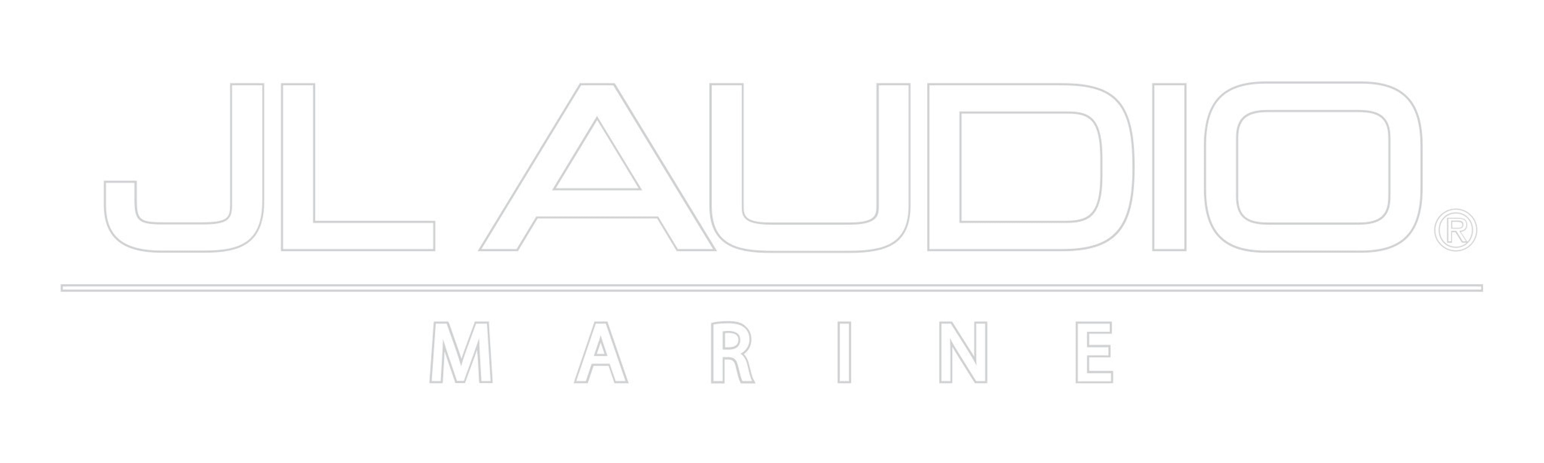 White JL Audio Marine Logo Decal