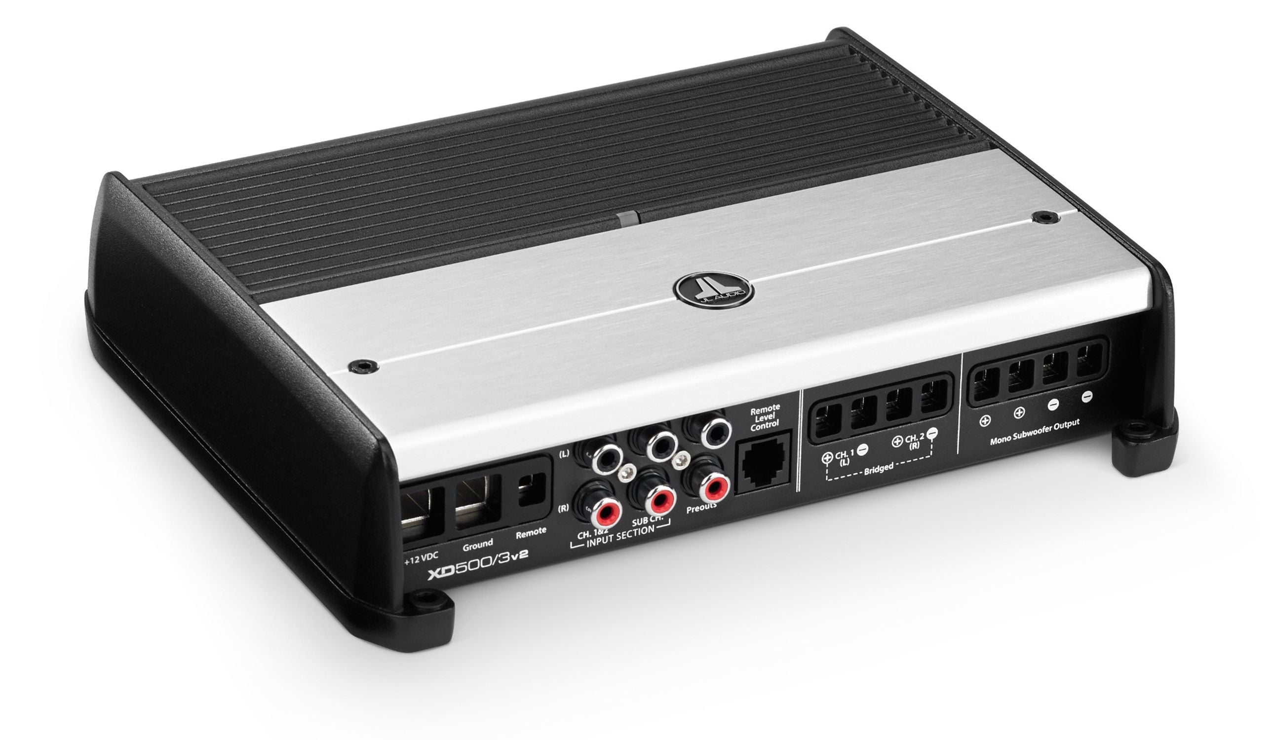 Front of XD500/3v2 Amplifier Facing Right