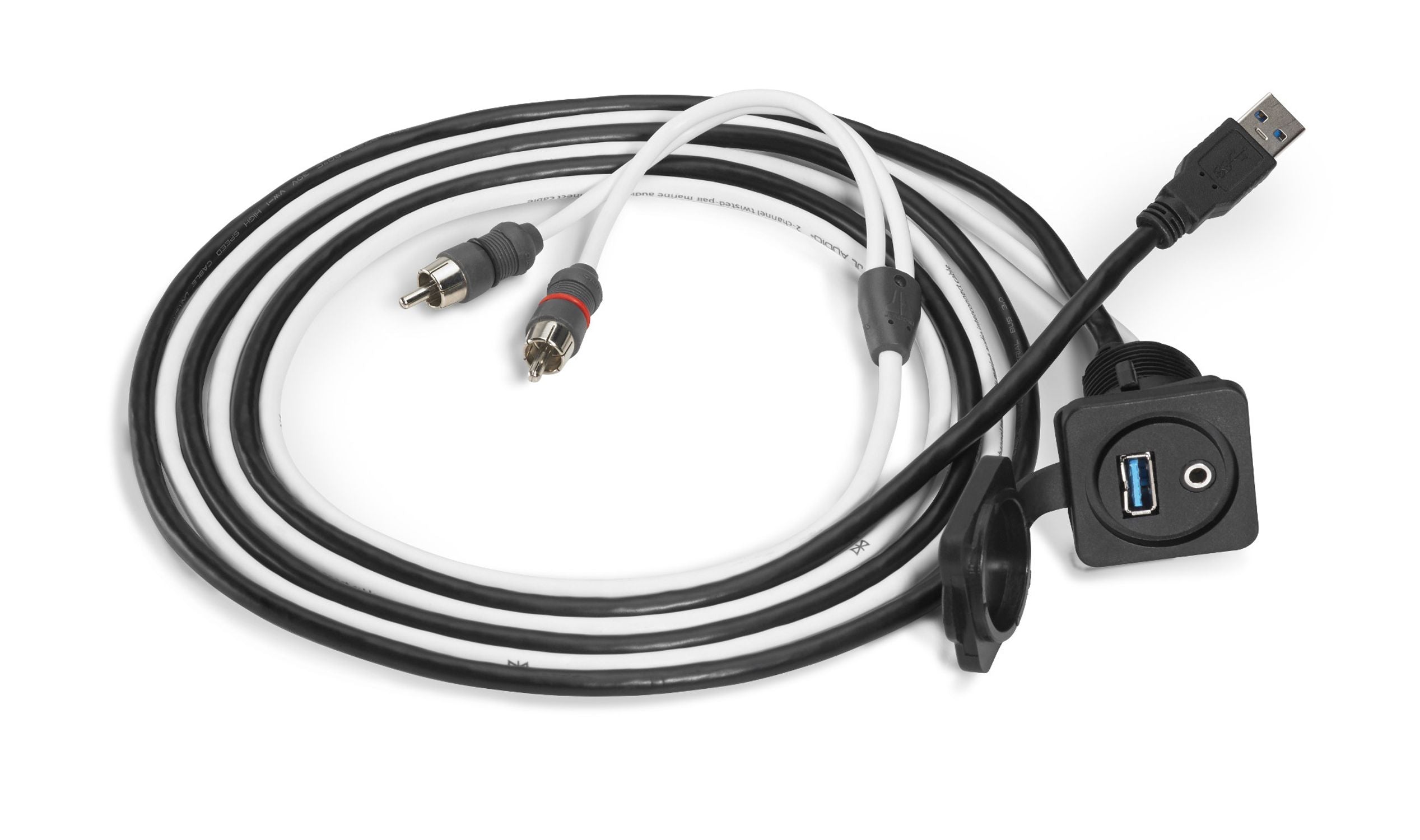 XMD-USB/3.5MM-PNL - Marine Audio - Audio Connections - Jacks for Panel-Mounting  – JL Audio