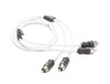 XMD-WHTAIC2-3 White Audio Interconnect, Coiled