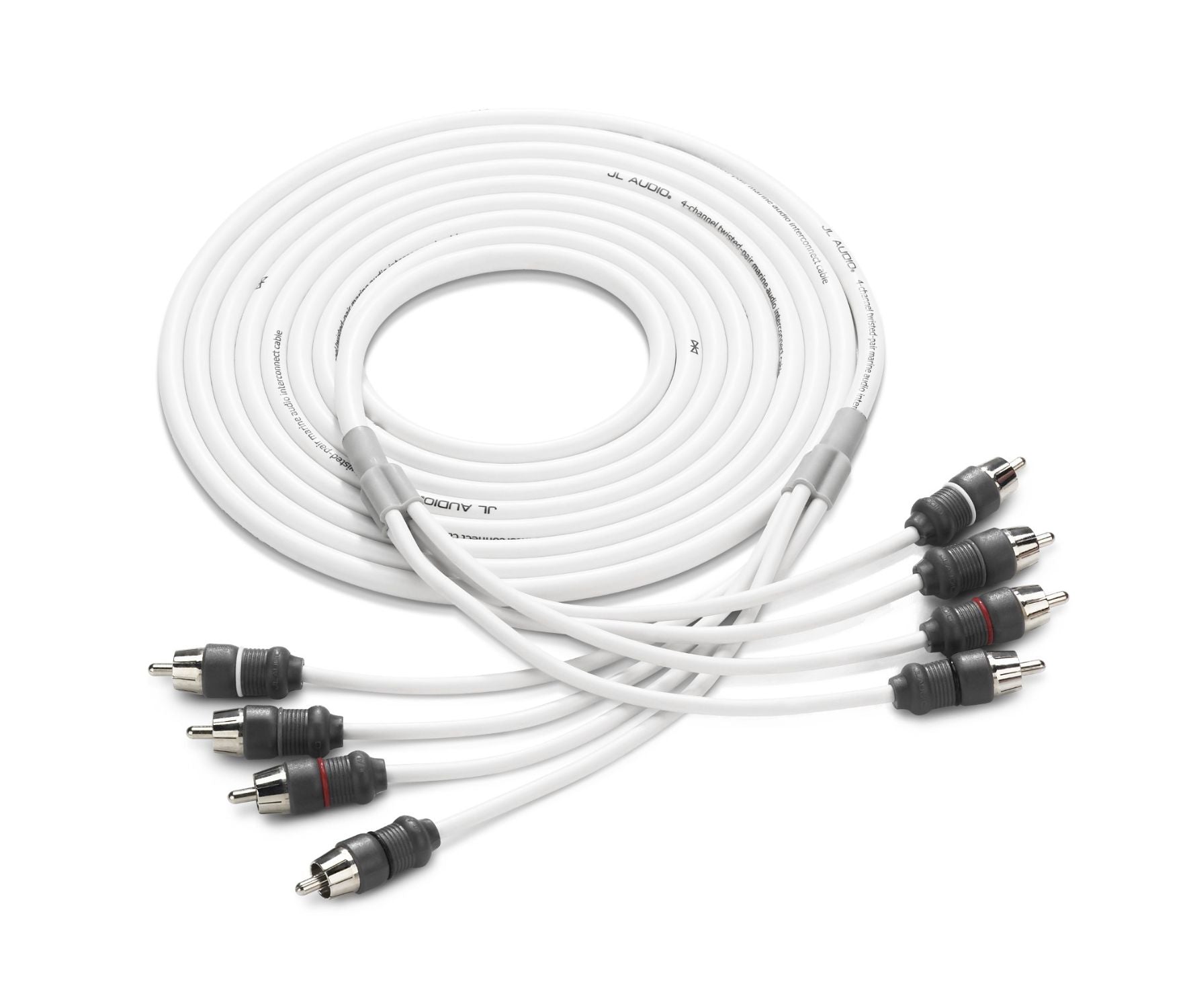 XMD-WHTAIC4-12 White Audio Interconnect, Coiled